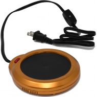 [아마존베스트]Home-X - Mug Warmer, Multipurpose Heating Pad for Desktop Heated Coffee & Tea or Candle & Wax Warmer, Copper Finish