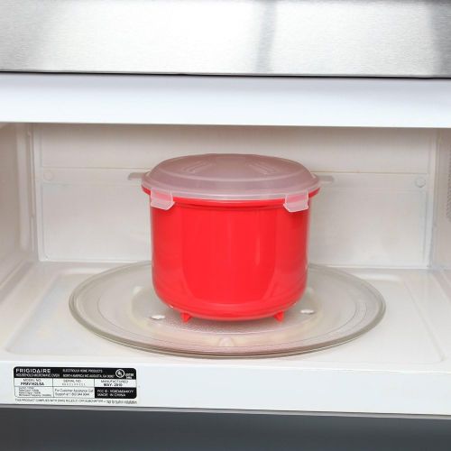  [아마존베스트]Home-X - Microwave Rice Cooker, 10 Cup Cooker is BPA Free, Easy-To-Use, Low Mess and Steams Rice to Perfection Every Time
