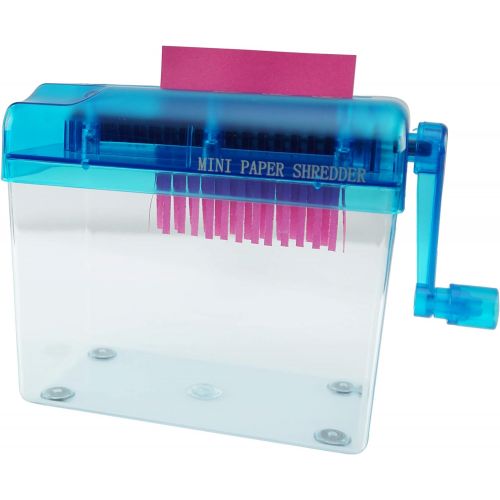  [아마존베스트]HOME-X Hand Crank Paper Document Shredder, Office and Teaching Supplies