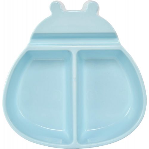  [아마존베스트]HOME-X Ladybug Snack Tray with Phone Holder, Divided Dish, Phone Stand and Tray, Fun Shaped Dish for Kids and Adults, 8 ½” L x 8 ½” W x 2 H, Blue