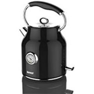 Homeart Premium Electric Kettle, Teapot, Water Boiler, Stainless Steel, 1.7 Liter, Black