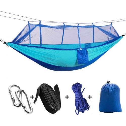  Homebed homebed Double Hammock with Mosquito Net 420 Pounds Capacity Sturdy & Lightweight for Outdoor Backpacking Camping Trip Hiking Indoor Garden Yard