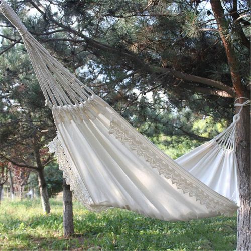  Homebed homebed White Cotton Handmade Women Hammock lace for The Outdoors Backpacking Survival or Travel Portable Lightweight