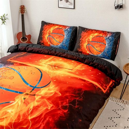  Homebed 3D Sports Baseball Bedding Set for Teen Boys,Duvet Cover Sets with Pillowcases,Queen Size,3PCS,1 Duvet Cover+2 Pillow Shams