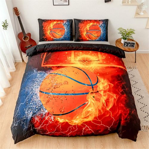  Homebed 3D Sports Baseball Bedding Set for Teen Boys,Duvet Cover Sets with Pillowcases,Queen Size,3PCS,1 Duvet Cover+2 Pillow Shams