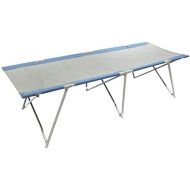 Homecall Camping Bed XXL 212 x 80 x 50 cm Rip Stop Polyester 600D Cushion Grey Blue