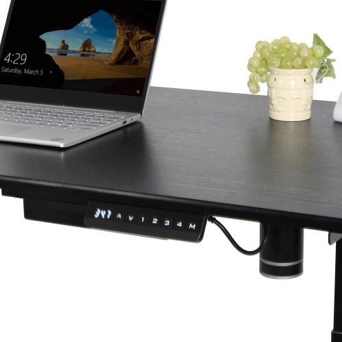 Homedex Black Electric Stand up Desk Frame Workstation, Single Motor Ergonomic Standing Height Adjustable Base