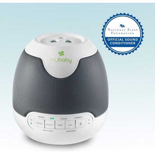  Homedics MyBaby, SoundSpa Lullaby - Sounds & Projection, Plays 6 Sounds & Lullabies, Image Projector Featuring Diverse Scenes, Auto-Off Timer Perfect for Naptime, Powered by an AC Adapter