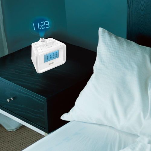  [아마존베스트]HoMedics Dual Alarm Digital FM Clock Radio | Time Projection , 8 Relaxing Nature Sounds , LED Display ,...