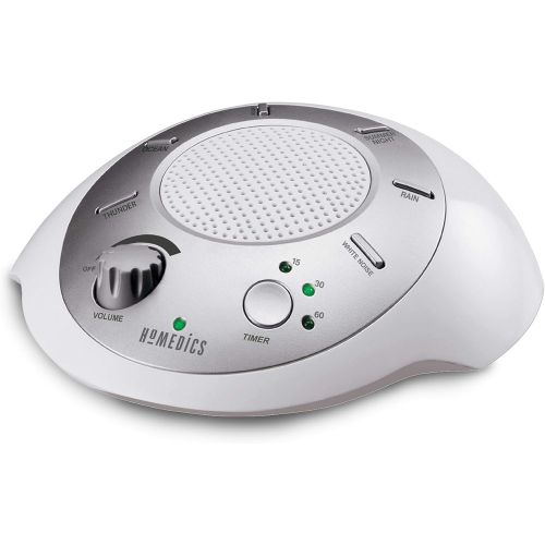  [아마존베스트]HoMedics White Noise Sound Machine | Portable Sleep Therapy for Home , Office , Baby & Travel | 6 Relaxing &...