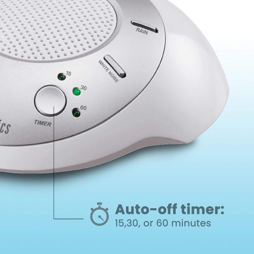  [아마존베스트]HoMedics White Noise Sound Machine | Portable Sleep Therapy for Home , Office , Baby & Travel | 6 Relaxing &...