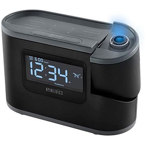  Homedics Recharged Alarm Clock & Sound Machine, Black