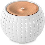 Homedics Gather Ultrasonic Aromatherapy Diffuser | Remote Control,20 Hour Runtime,Color Changing Lights,Soothing Sounds|BONUS ITEMS 3 Sample Essential Oils, Large Tank 200 ML, Quiet Motor