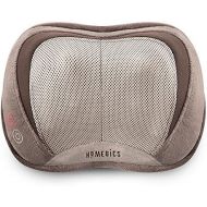 Homedics HoMedics, 3D Shiatsu & Vibration Massage Pillow with Heat | Heated Vibrating Massage Pad, Soft Fabric | Versatile Use For Neck, Back & Shoulders | Includes 6ft, 120v Cord | Compact