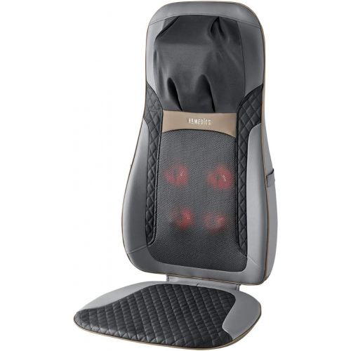  Homedics HoMedics, Shiatsu Elite Pro Massage Cushion With Heat | Full Back Kneading Shiatsu or Rolling Massage | Optional Heat & Height Adjustment | Programmed Controller & Integrated Strap