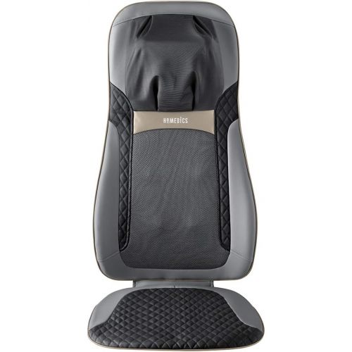  Homedics HoMedics, Shiatsu Elite Pro Massage Cushion With Heat | Full Back Kneading Shiatsu or Rolling Massage | Optional Heat & Height Adjustment | Programmed Controller & Integrated Strap