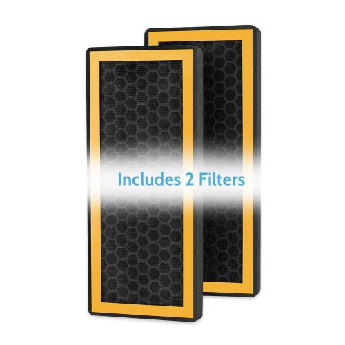  Homedics HoMedics TotalClean PetPlus Carbon Replacement Filters | 2 Activated Carbon Odor Filters for AT-PET01, AT-PET02 | Removes Unpleasant Odors Associated with Pets