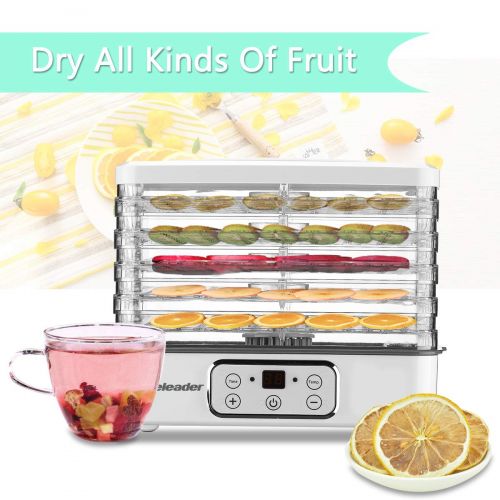 [아마존 핫딜]  [아마존핫딜]Food Dehydrator, Electric Digital Food Dehydrator Machine for Jerky, Fruit, Vegetables & Nuts, Vegetable Dryer with Timer and Temperature Control, Homeleader Food Dehydrator with F