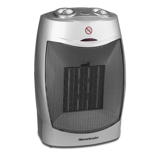  Homeleader Ceramic Space Heater for Home and Office, Portable Electric Heater with Adjustable Thermoststs, 750W/1500W NSB-200C3B