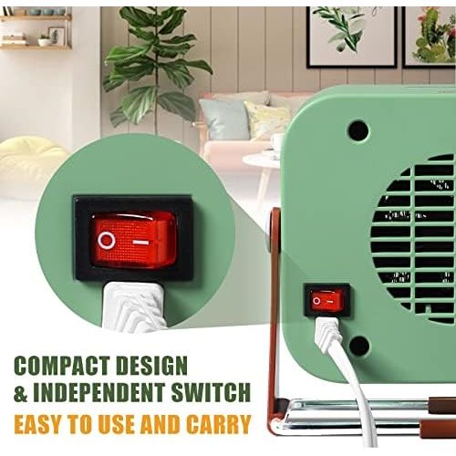  Space Heater Electric Portable Heater, Homeleader Ceramic Heater for Indoor Use, Small Personal Mini Heater with Adjustable Thermostat for Office Desktop Room Home use