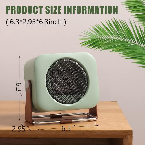  Space Heater Electric Portable Heater, Homeleader Ceramic Heater for Indoor Use, Small Personal Mini Heater with Adjustable Thermostat for Office Desktop Room Home use