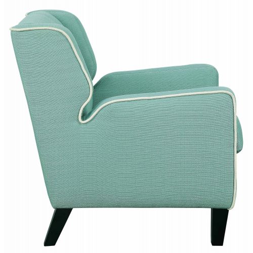  Homelegance 1218 Upholstered Arm Chair, Teal, Fabric