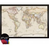 Homemagnetics 33 x 22 Modern World Magnetic Map