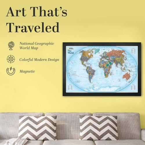  Homemagnetics 33 x 22 Modern World Magnetic Map