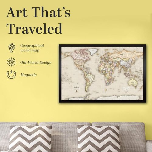  Homemagnetics 33 x 22 Modern World Magnetic Map