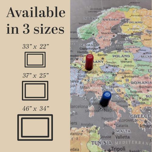  Homemagnetics 33 x 22 Modern World Magnetic Map