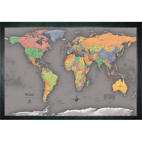  Homemagnetics 33 x 22 Modern World Magnetic Map