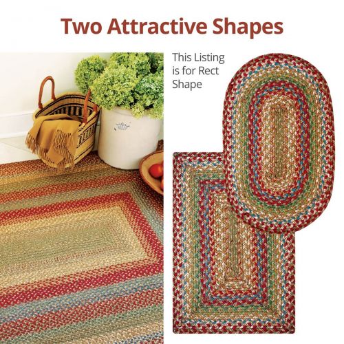  Azalea Premium Braided Jute Rug by Homespice, 6 x 9 Rectangle Red Color, Reversible Imported Jute Yarn, Higher Quality, Longer Lasting, Longer Wear - 30 Day Risk Free Purchase