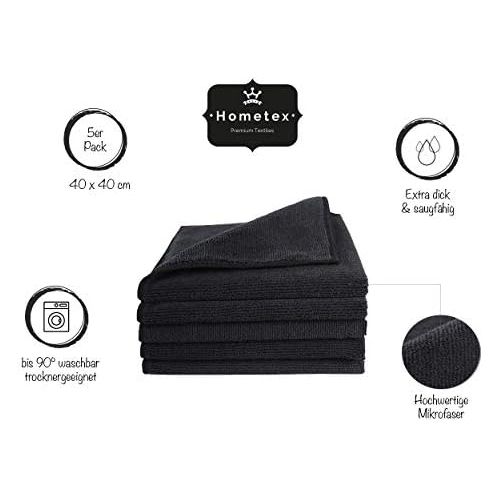  Hometex Premium Textiles Home Tex Premium Microfibre Cleaning Cloth, Extra Absorbent 300 g/m², High Quality Microfibre Cleaning Cloth for Car and Household