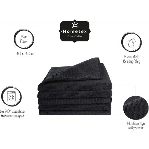  Hometex Premium Textiles Home Tex Premium Microfibre Cleaning Cloth, Extra Absorbent 300 g/m², High Quality Microfibre Cleaning Cloth for Car and Household