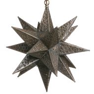 Hometown Evolution, Inc. 12 Inch Mexican Hanging Tin Star Light - Flower Cut