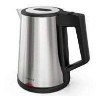 [아마존핫딜]Wasserkocher Edelstahl Elektrischer Wasserkessel 1.7L, 1800W Auto-off & Trockenlaufschutz, ideal fuer Kaffee, Tee, Haferflocken, Babynahrung von Homever