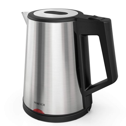  [아마존 핫딜]  [아마존핫딜]Wasserkocher Edelstahl Elektrischer Wasserkessel 1.7L, 1800W Auto-off & Trockenlaufschutz, ideal fuer Kaffee, Tee, Haferflocken, Babynahrung von Homever