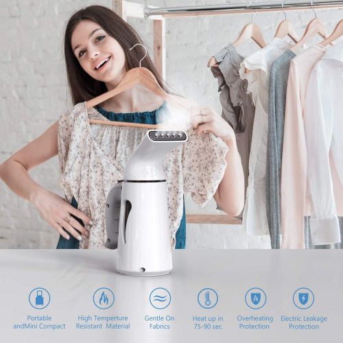  [아마존 핫딜]  [아마존핫딜]Homever Dampfglatter,130ML Steamer Dampfglatter,Schnell Aufheizender Handgehaltener Garment Steamer, Tragbares Dampfbuegeleisen fuer Reise/Urlaub/Hause