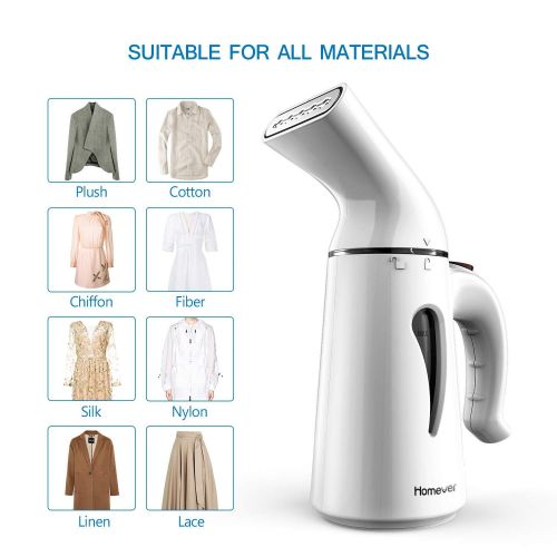  [아마존 핫딜]  [아마존핫딜]Homever Dampfglatter,130ML Steamer Dampfglatter,Schnell Aufheizender Handgehaltener Garment Steamer, Tragbares Dampfbuegeleisen fuer Reise/Urlaub/Hause