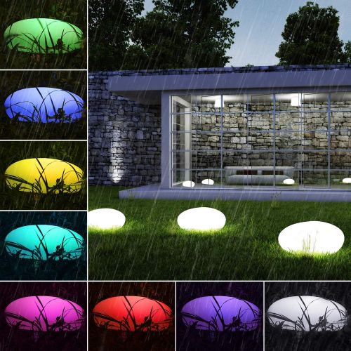  [아마존 핫딜] [아마존핫딜]Homever Solarlampen fuer aussen, 40cm/16in Led Solarleuchte Garten mit 9 Beliebte Modus Leuchte, IP67 Wasserdichte fuer Schwimmbad/Garten Party/Weihnachten