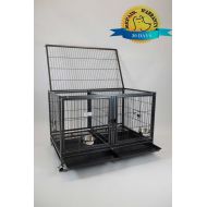 Homey Pet 43 Stackable Heavy Duty Cage w/Feeding Doors and Divider or Additional Tray