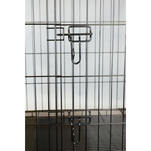  Homey Pet-18 24 30 36, 42, or 48 Wire Folding Cage with Pull Out Tray and Optional Floor Grid