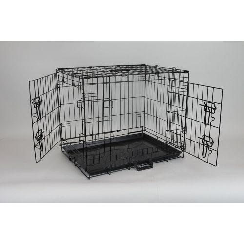  Homey Pet-18 24 30 36, 42, or 48 Wire Folding Cage with Pull Out Tray and Optional Floor Grid