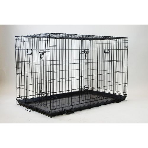  Homey Pet-18 24 30 36, 42, or 48 Wire Folding Cage with Pull Out Tray and Optional Floor Grid