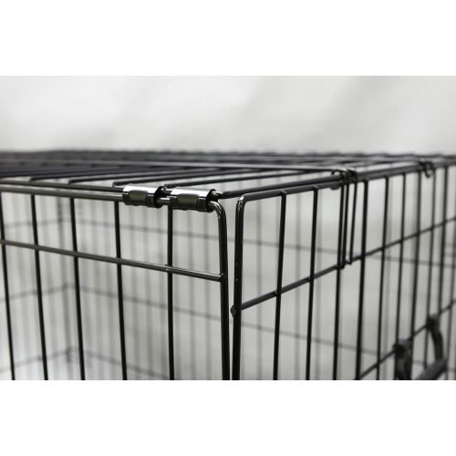  Homey Pet-18 24 30 36, 42, or 48 Wire Folding Cage with Pull Out Tray and Optional Floor Grid