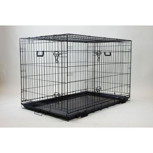  Homey Pet-18 24 30 36, 42, or 48 Wire Folding Cage with Pull Out Tray and Optional Floor Grid