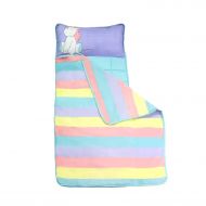 [아마존핫딜][아마존 핫딜] Homezy Unicorn Toddler Nap Mats for Preschool Kinder Daycare  Blanket + Pillow for Boys or Girls  Foldable Comfy Cover (Unicorn)