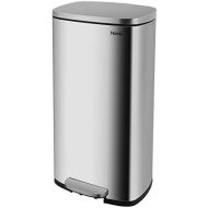 [아마존베스트]Homfa Kitchen Trash Can, 8 Gallon(30L) Fingerprint Proof Stainless Steel Garbage Can with Removable Inner Bucket and Hinged Lids, Pedal Rubbish Bin 13.6Lx9.5Wx25H inch Home Office,