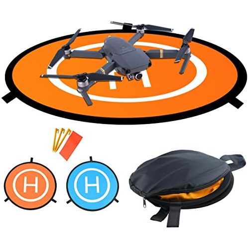  [아마존베스트]Drones Landing Pad，Homga Universal Waterproof D 75cm/30 Portable Foldable Landing Pads for RC Drones Helicopter, PVB Drones, DJI Mavic Pro Phantom 2/3/4/ Pro, Antel Robotic, 3DR So