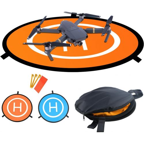  [아마존베스트]Drones Landing Pad，Homga Universal Waterproof D 75cm/30 Portable Foldable Landing Pads for RC Drones Helicopter, PVB Drones, DJI Mavic Pro Phantom 2/3/4/ Pro, Antel Robotic, 3DR So